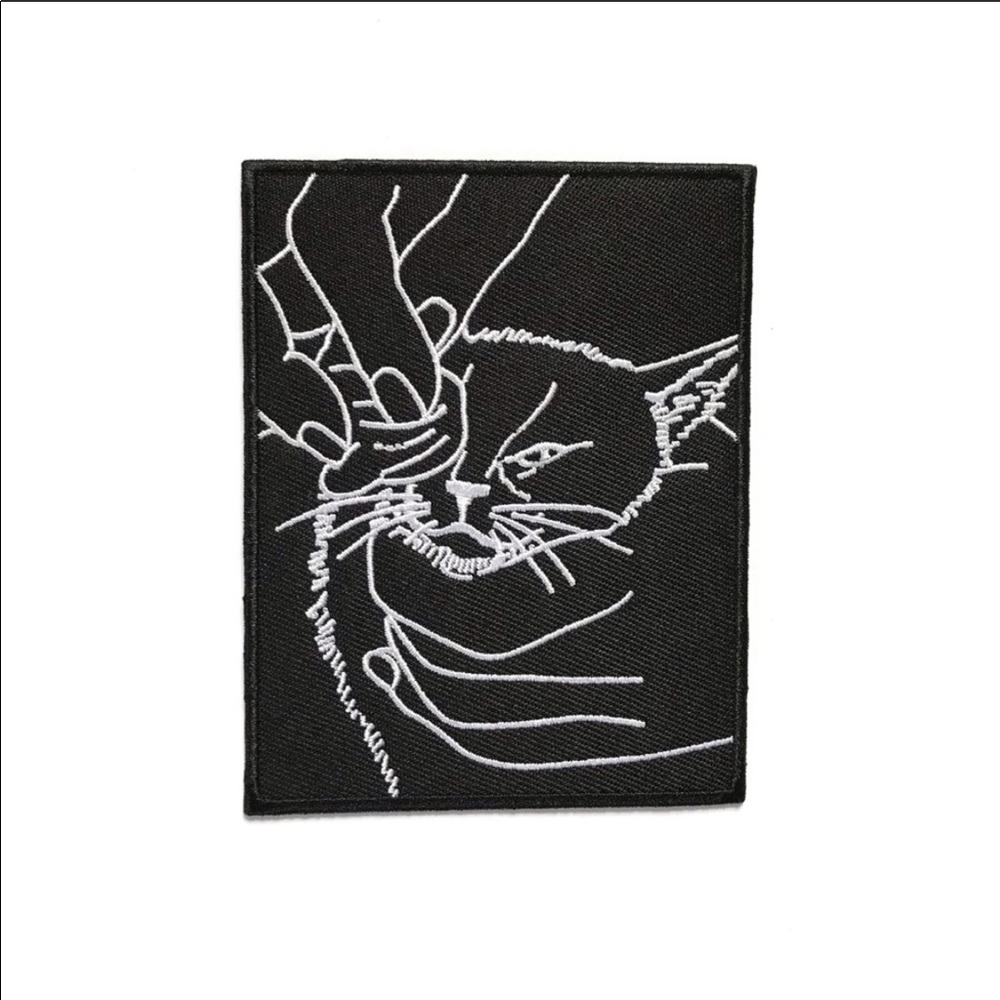 Embroidered Cat Patch - image 1